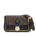 Louis Vuitton Shoulder Bag Neo Sun Cloud Monogram Canvas Black Leather