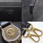 Louis Vuitton Shoulder Bag Neo Sun Cloud Monogram Canvas Black Leather — view 7