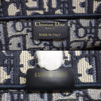 Dior Tote Book Ecru White Oblique Embroidery — view 6