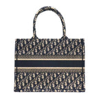 Dior Tote Book Ecru White Oblique Embroidery — view 2