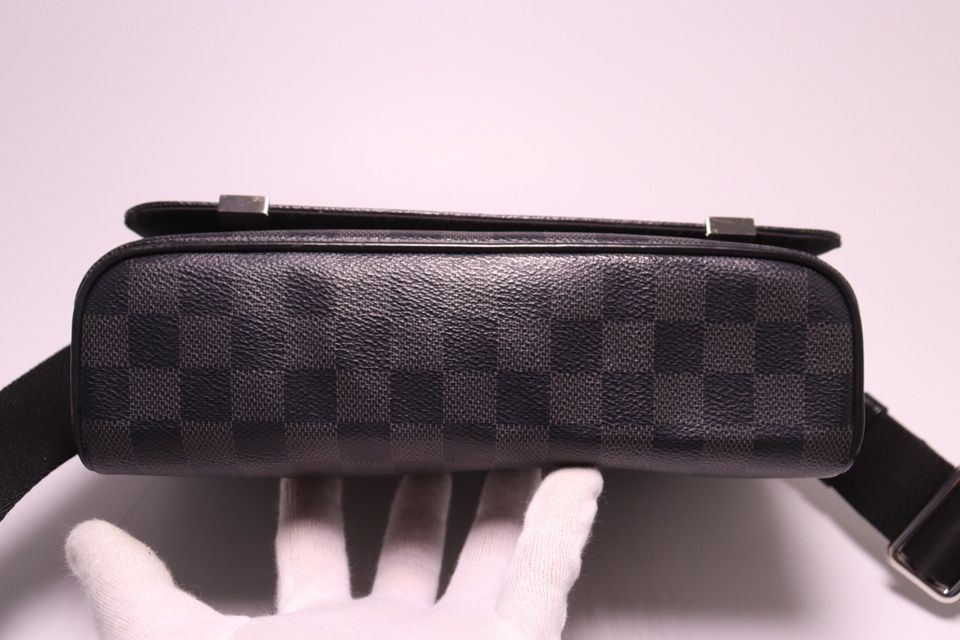 Louis Vuitton Damier Graphite District PM Shoulder — view 3