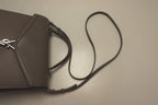 Saint Laurent Gray Leather Cassandra 2-Way Shoulder — view 6