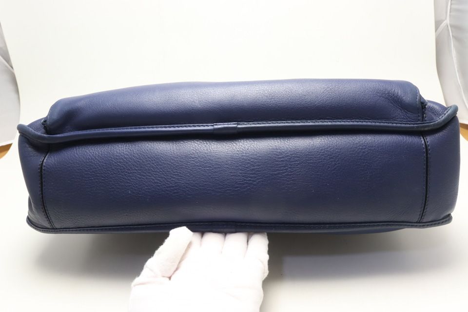 Loewe Anagram Leather Business Briefcase — view 3