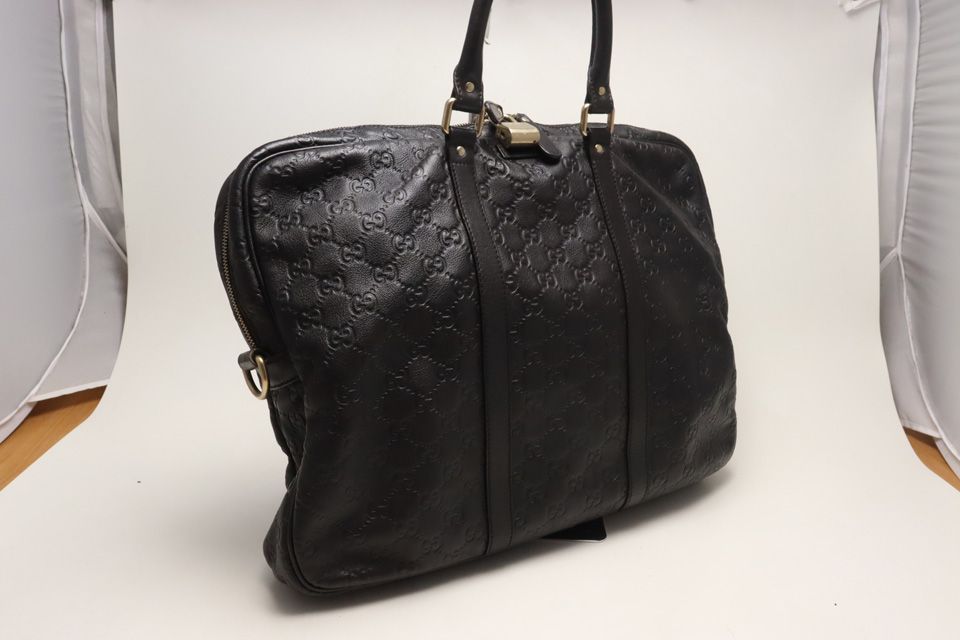Gucci Guccissima Leather Business Briefcase — view 4