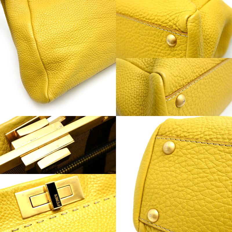 Fendi Handbag Yellow — view 7