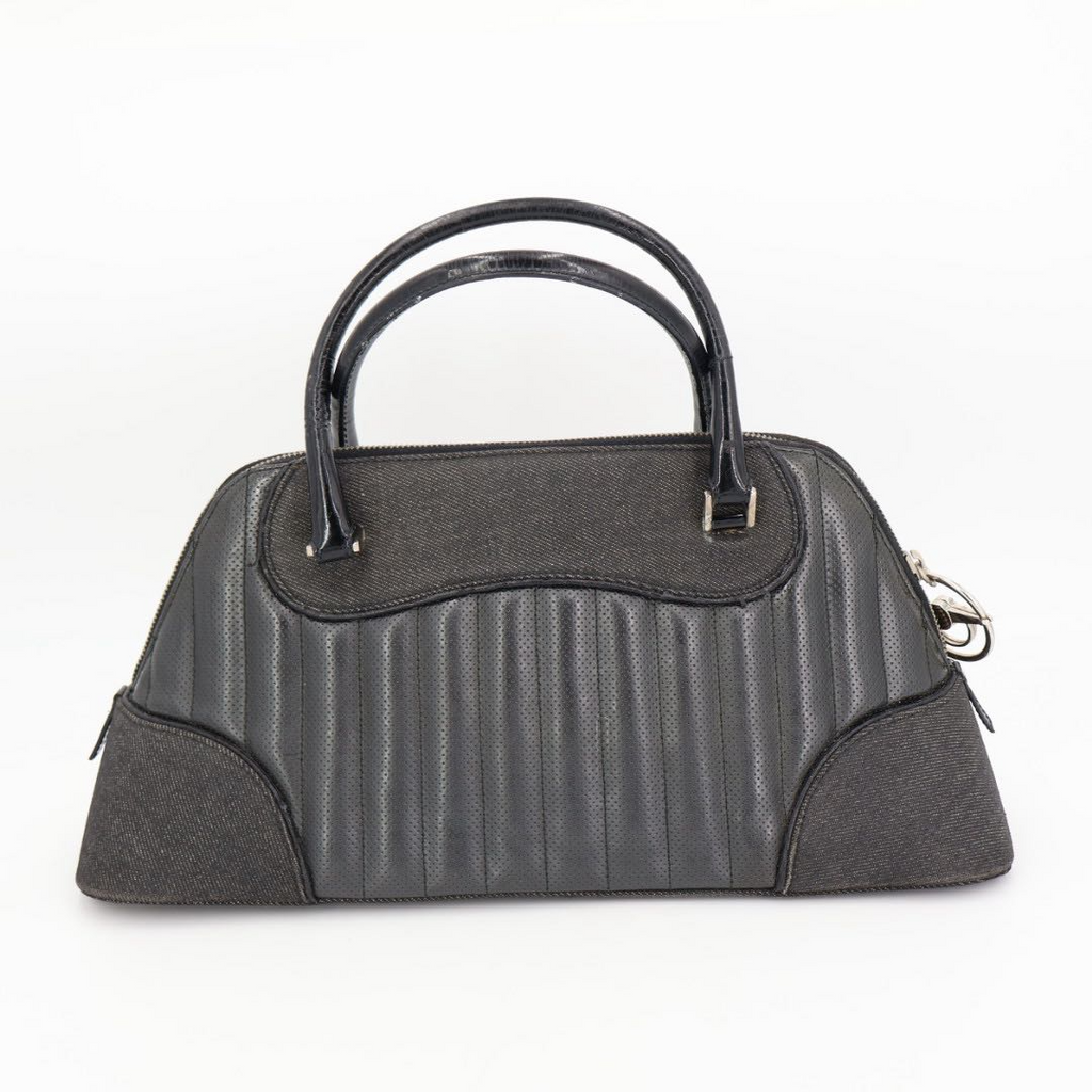 Dior Trailer Montaigne Boston Bag Black Punchingleather — view 3