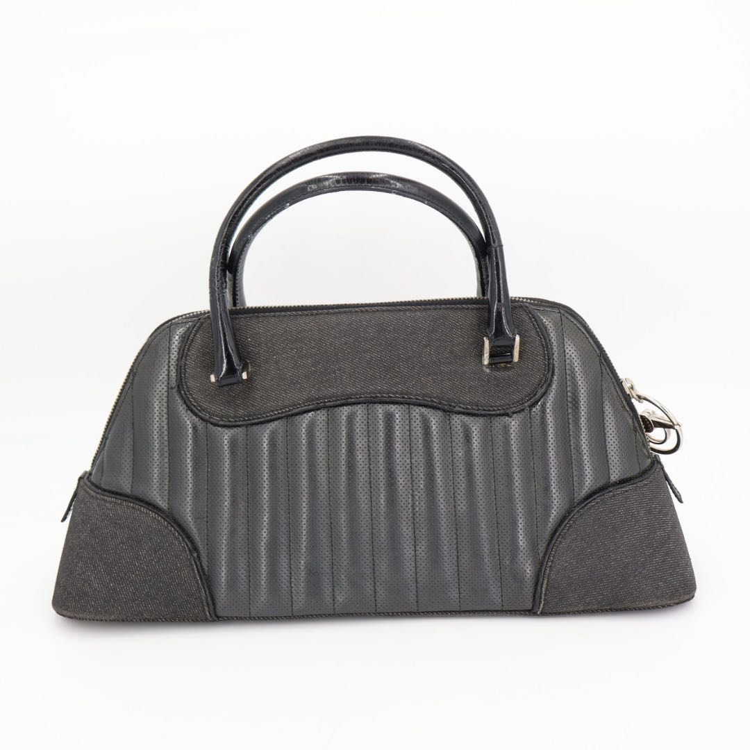 Dior Trailer Montaigne Boston Bag Black Punchingleather — view 3