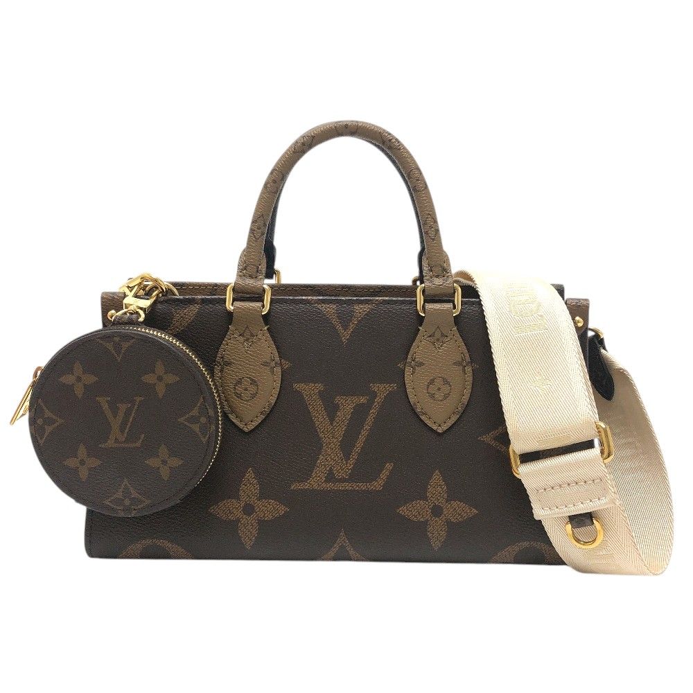 Louis Vuitton Handbag On The Go East West Monogram Canvas Black