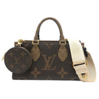 Louis Vuitton Handbag On The Go East West Monogram Canvas Black
