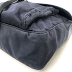 Prada Shoulder Bag Triangle Nylon Navy — view 6