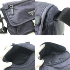 Prada Shoulder Bag Triangle Nylon Navy — view 8