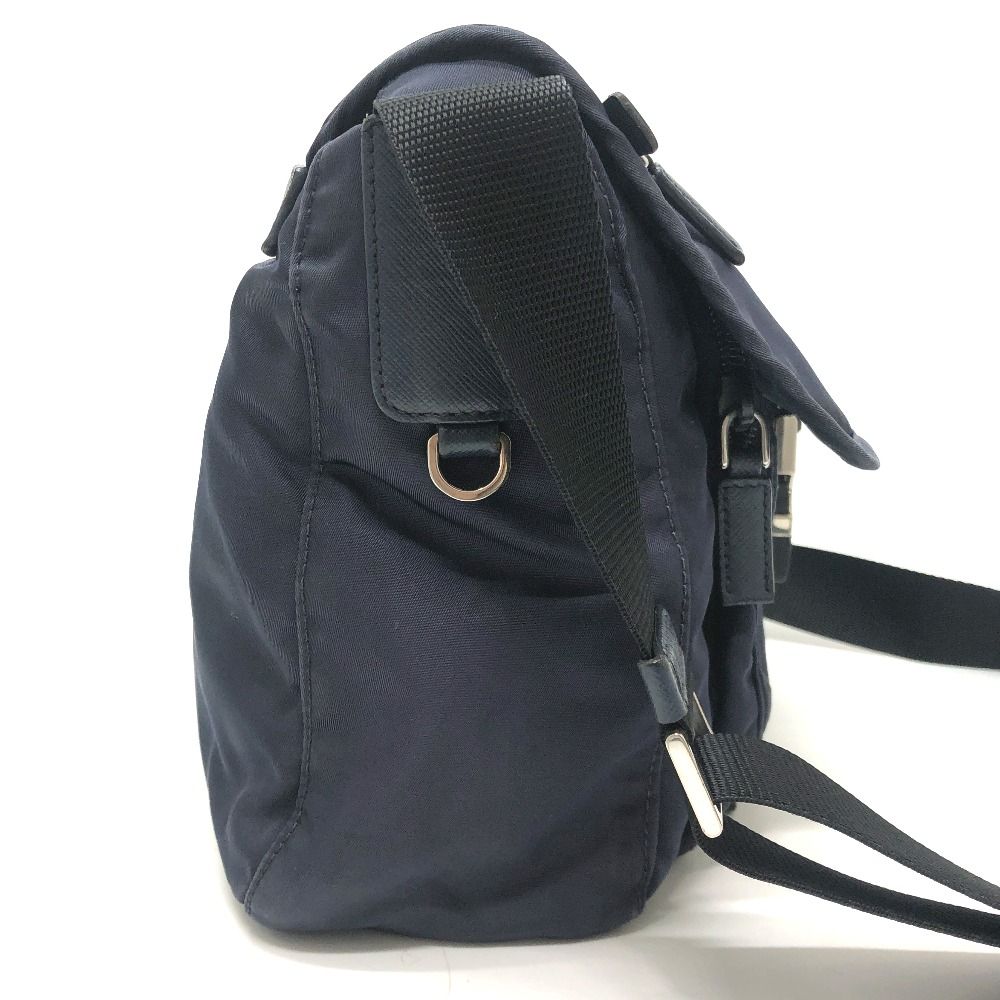 Prada Shoulder Bag Triangle Nylon Navy — view 4