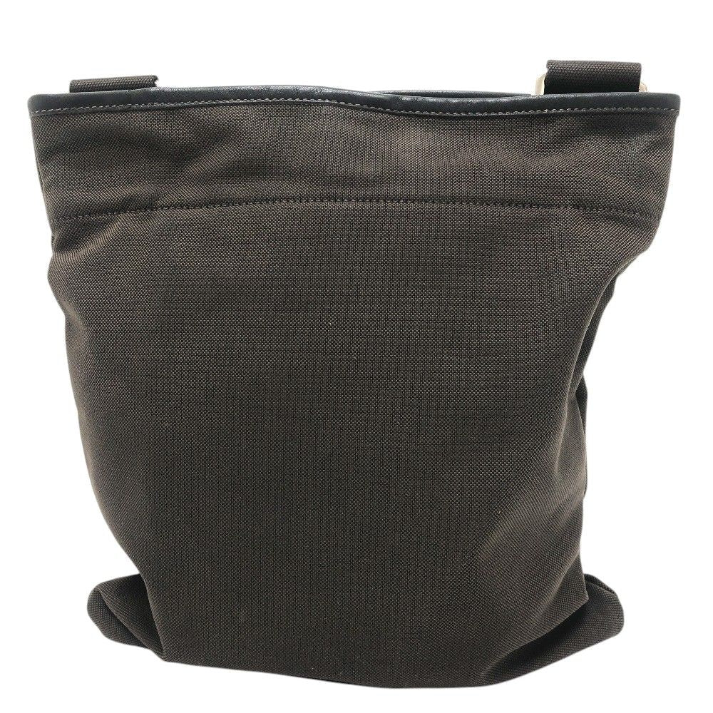 Prada Shoulder Bag Logo Jacquard Canvas Brown — view 2