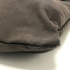 Prada Shoulder Bag Logo Jacquard Canvas Brown — view 6