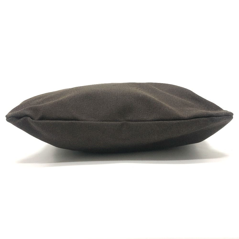 Prada Shoulder Bag Logo Jacquard Canvas Brown — view 5