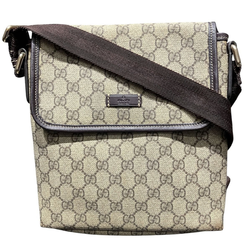 Gucci GG Supreme Shoulder Bag Leather