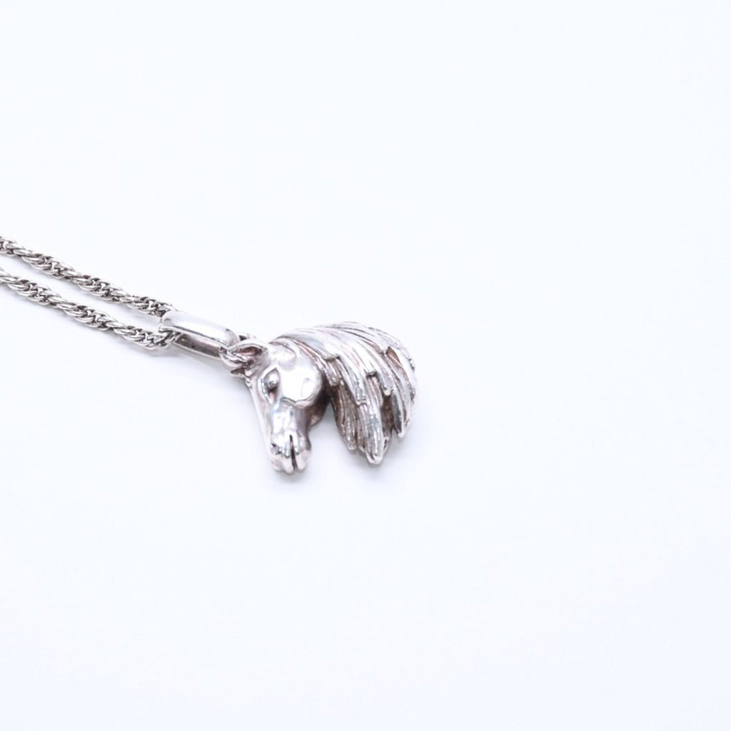 Hermes Horse Head Pendant Chain 925 Sterling Silver — view 4