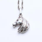 Hermes Horse Head Pendant Chain 925 Sterling Silver — view 2
