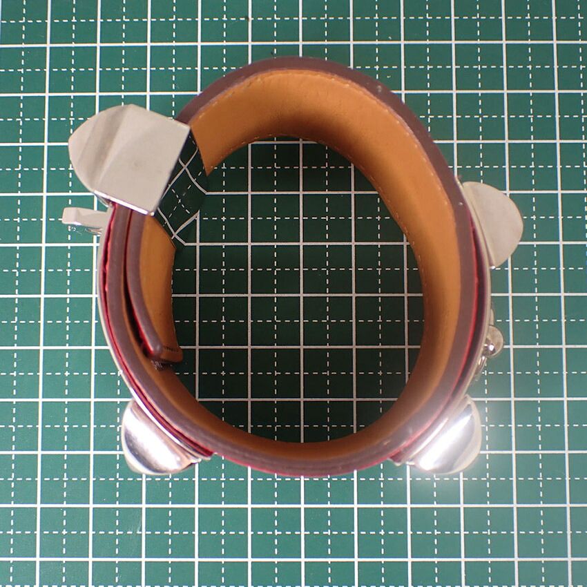 Hermes Collier de Chien Leather Bangle Bracelet — view 6