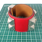 Hermes Collier de Chien Leather Bangle Bracelet — view 7