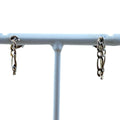 Bottega Veneta Chain Hoop Earrings Silver Daily