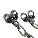 Bottega Veneta Chain Hoop Earrings Silver Daily — view 5