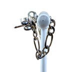 Bottega Veneta Chain Hoop Earrings Silver Daily — view 4
