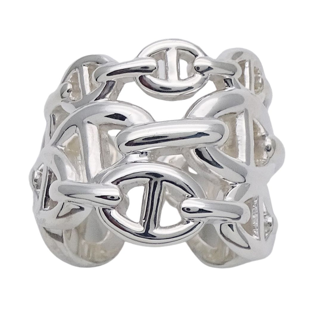 Hermes Ring Chaine D'ancre GM Silver 50 Polished — view 2