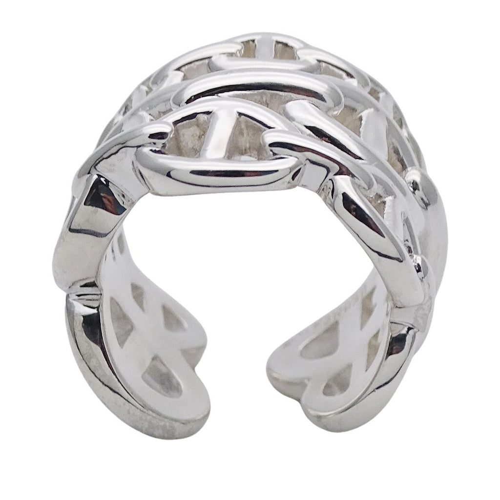 Hermes Ring Chaine D'ancre GM Silver 50 Polished — view 3
