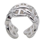 Hermes Ring Chaine D'ancre GM Silver 50 Polished — view 3