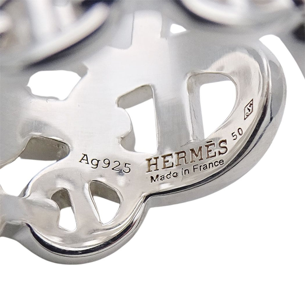Hermes Ring Chaine D'ancre GM Silver 50 Polished — view 6