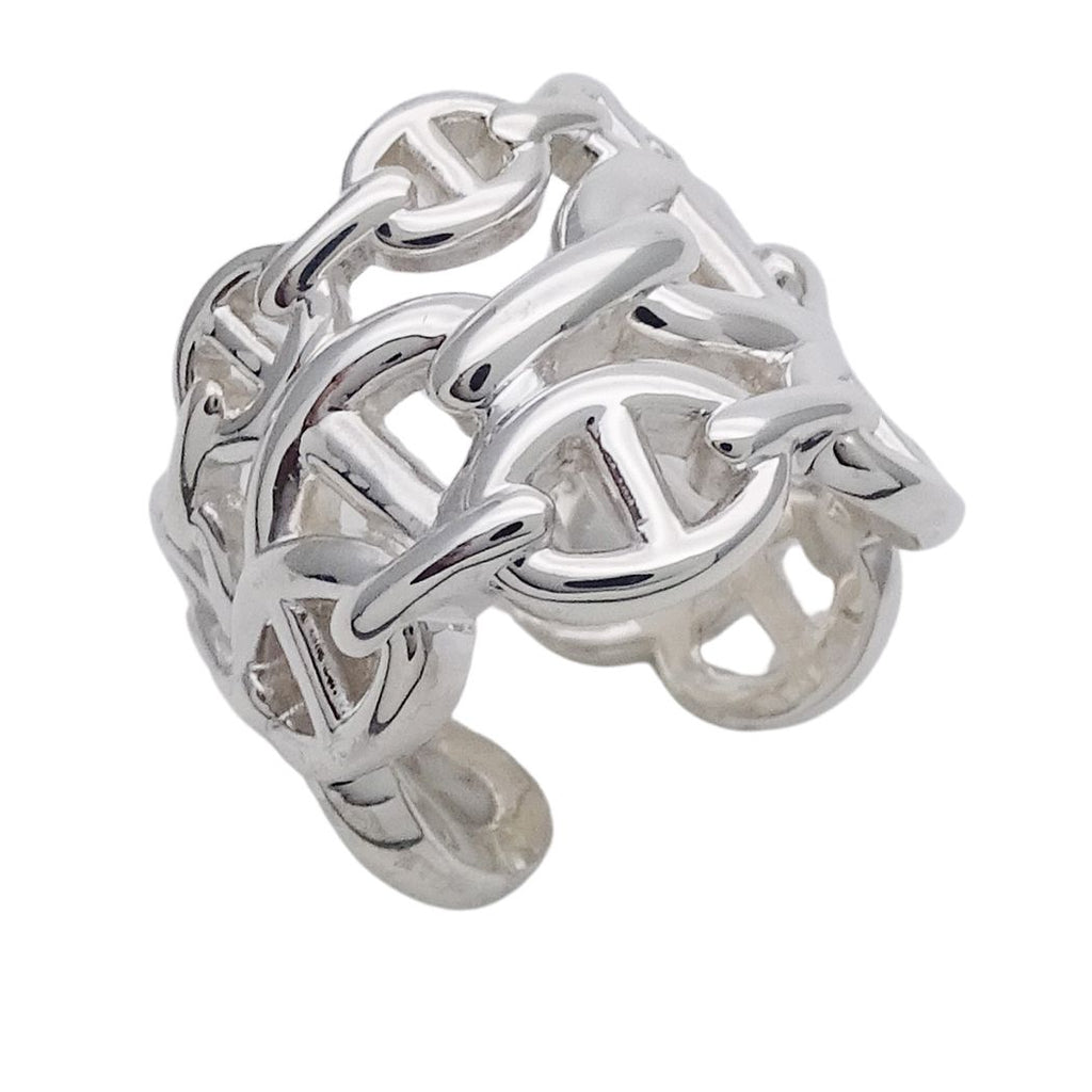 Hermes Ring Chaine D'ancre GM Silver 50 Polished