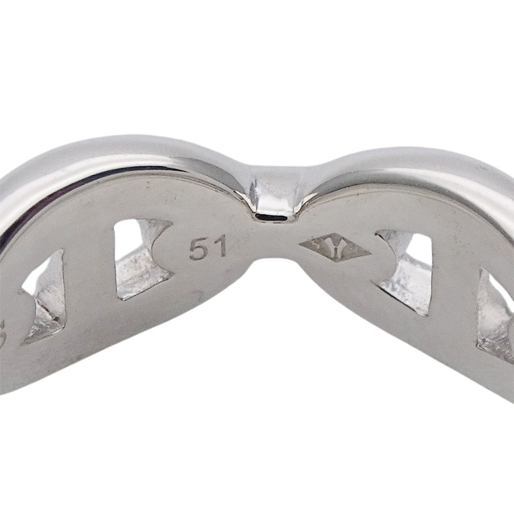 Hermes Ring Chaine D'ancre Silver 51 Polished — view 6