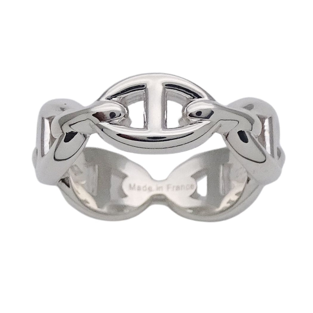 Hermes Ring Chaine D'ancre Silver 51 Polished — view 2
