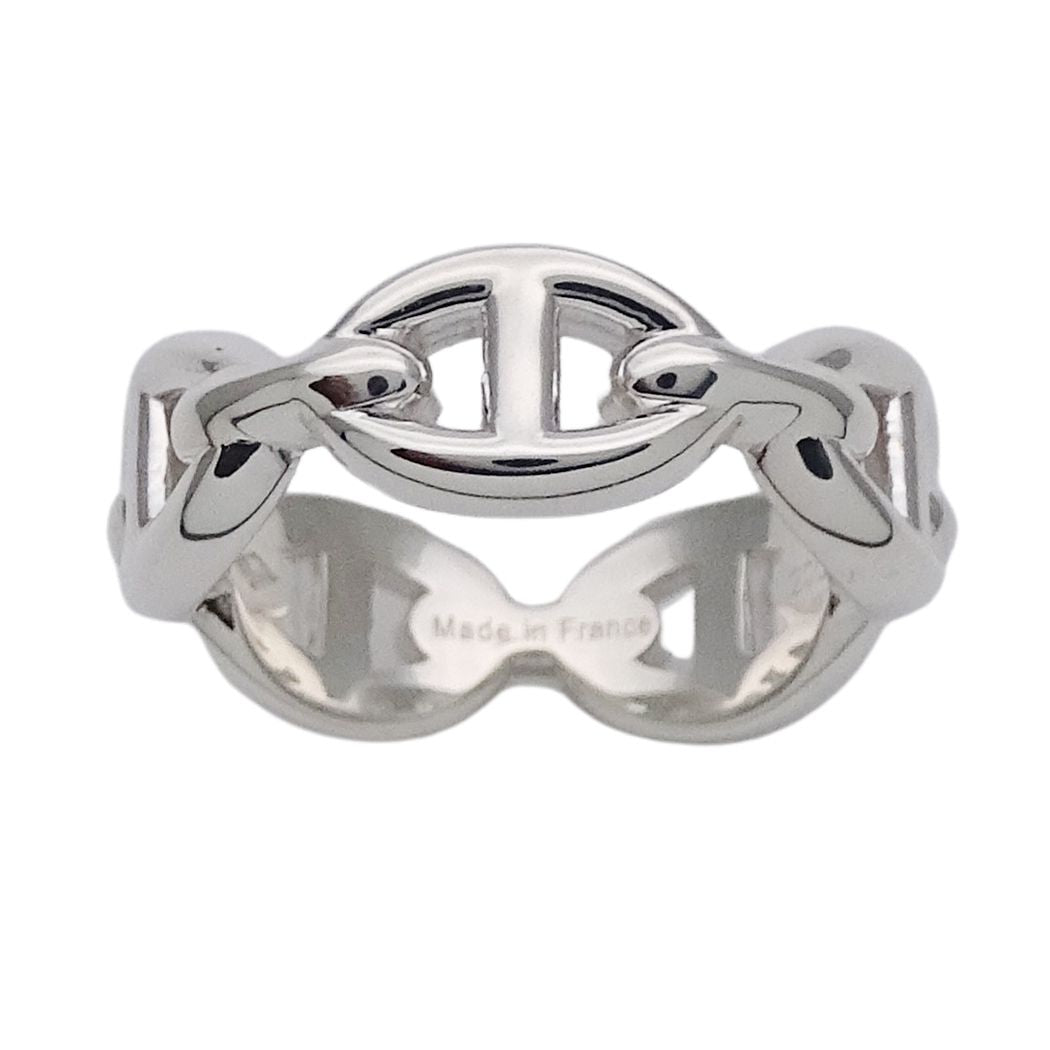 Hermes Ring Chaine D'ancre Silver 51 Polished — view 2