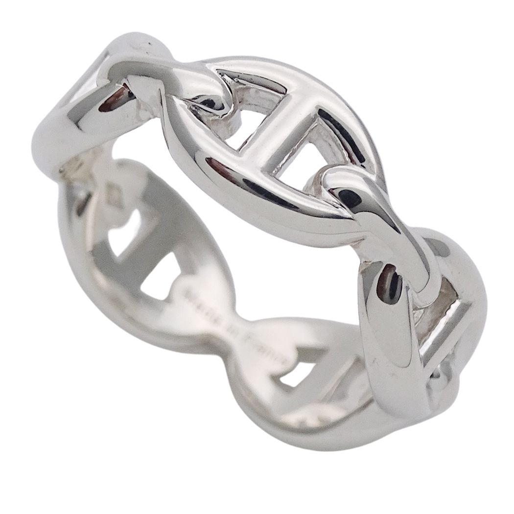 Hermes Ring Chaine D'ancre Silver 51 Polished — view 4