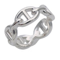 Hermes Ring Chaine D'ancre Silver 54 Polished