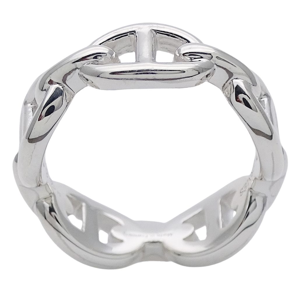 Hermes Ring Chaine D'ancre Silver 54 Polished — view 3