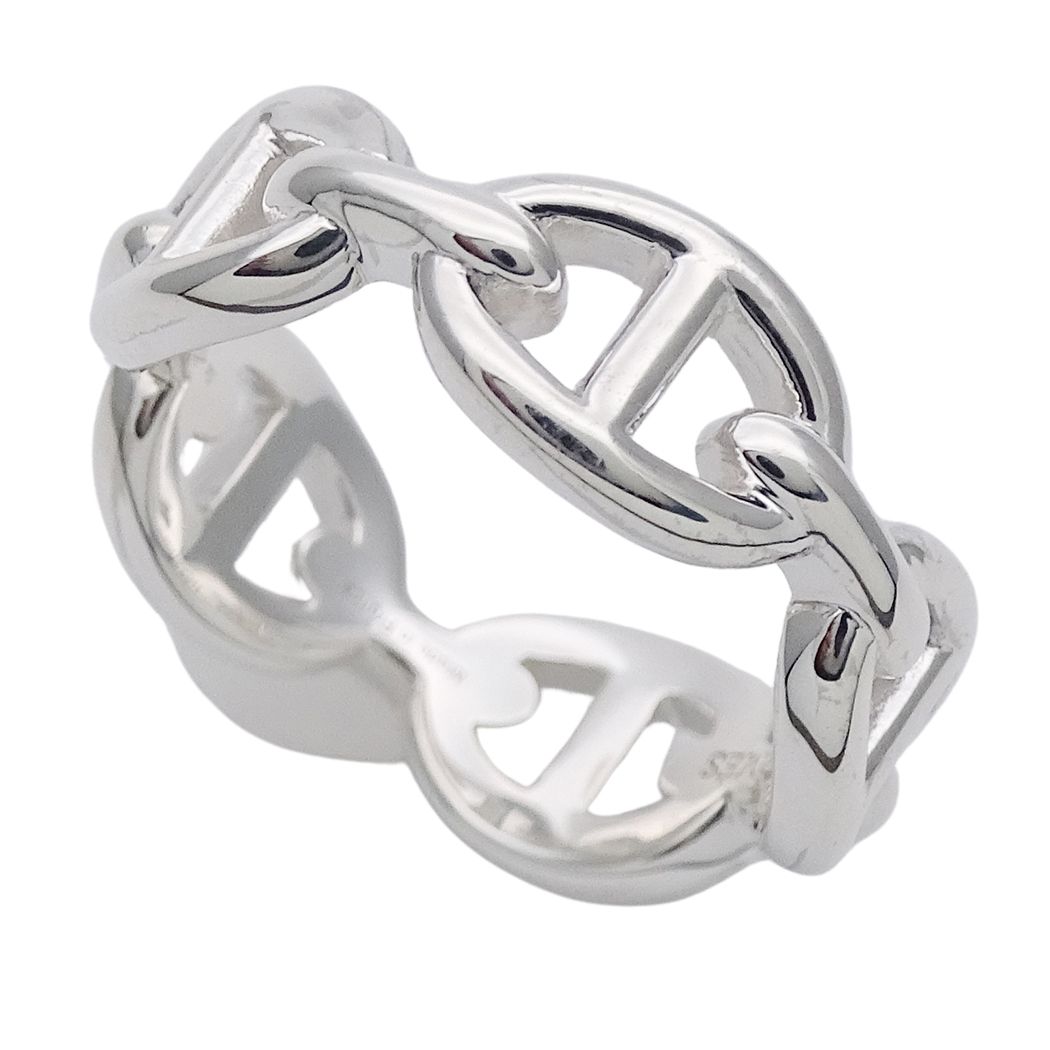 Hermes Ring Chaine D'ancre Silver 54 Polished — view 4