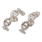 Hermes Earrings Chaine D'ancre Silver Polished — view 3