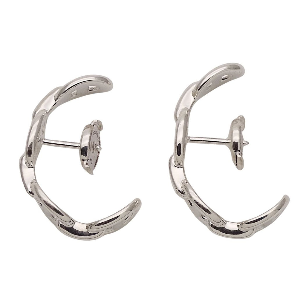 Hermes Earrings Chaine D'ancre Silver Polished — view 4