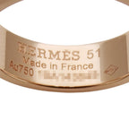 Hermes Ring 18k Gold Diamond D'ancre PM Pink 51 Issue Polished — view 5