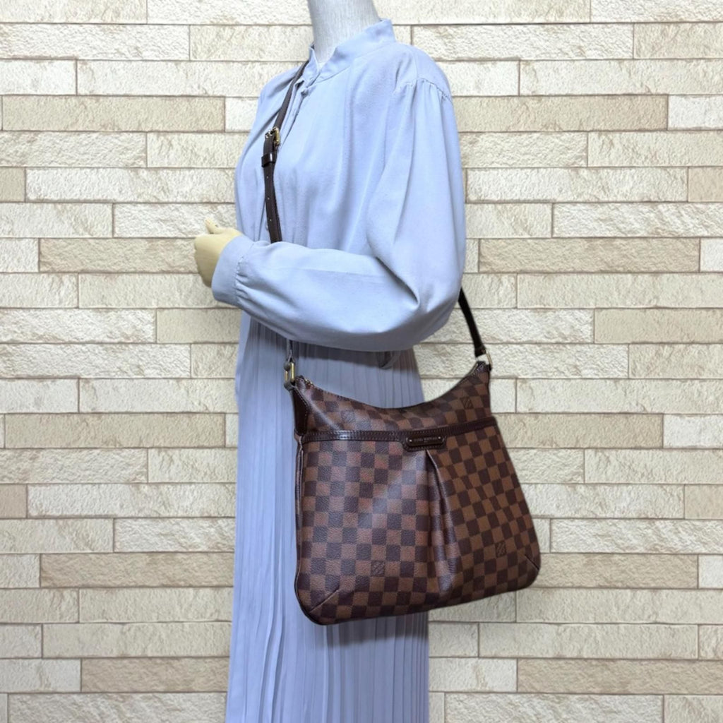 Louis Vuitton Blue Msbeli PM Damier Shoulder Bag Canvas Brown — view 2