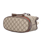 Gucci GG Rubaguet Odia Shoulder Bag Split Canvas Beige — view 6