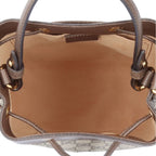 Gucci GG Rubaguet Odia Shoulder Bag Split Canvas Beige — view 7