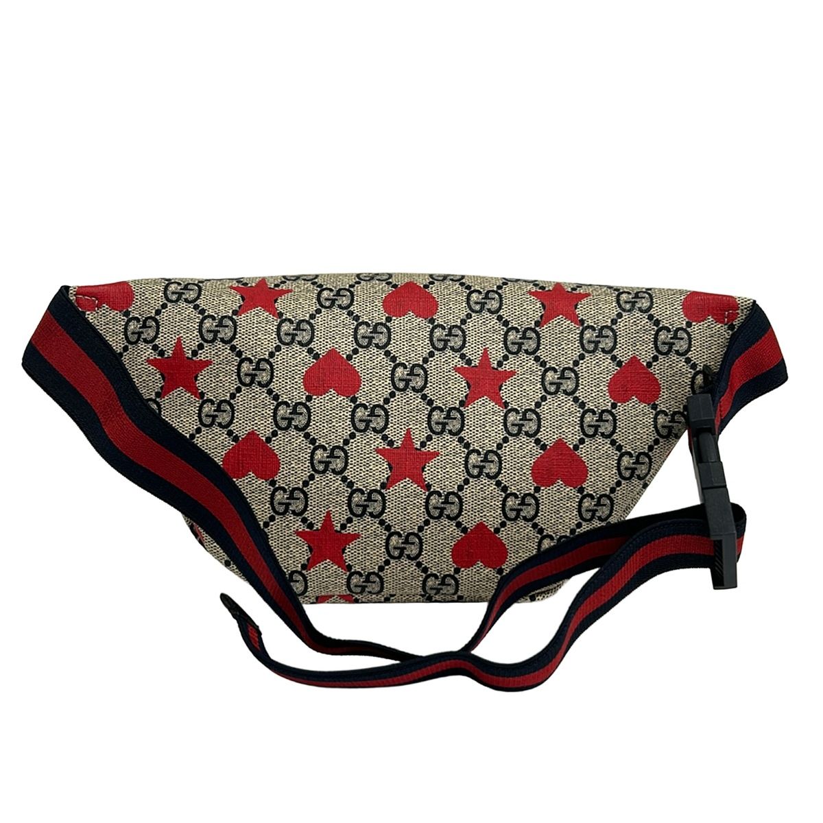 Gucci Waist Pouch GG Plus Supreme Children's Belt Bag Beige Dark Navy Red Star — view 3