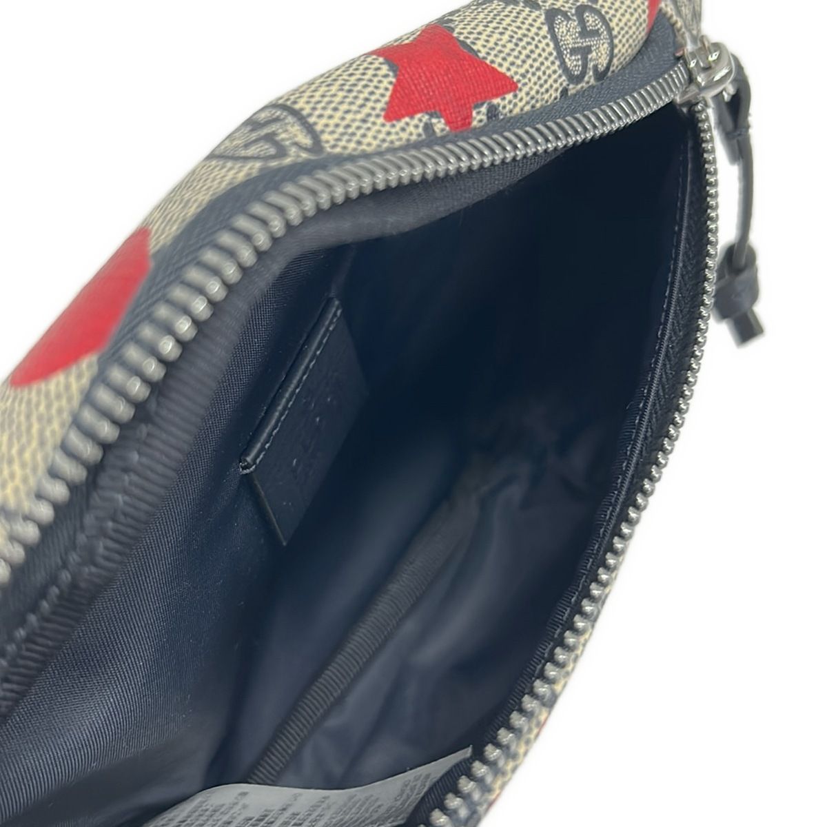 Gucci Waist Pouch GG Plus Supreme Children's Belt Bag Beige Dark Navy Red Star — view 7