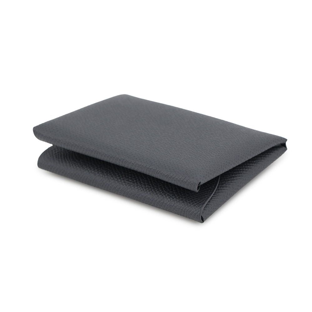 Hermes Coin Case Calvi Duo Ardoise Silver Epsom — view 2
