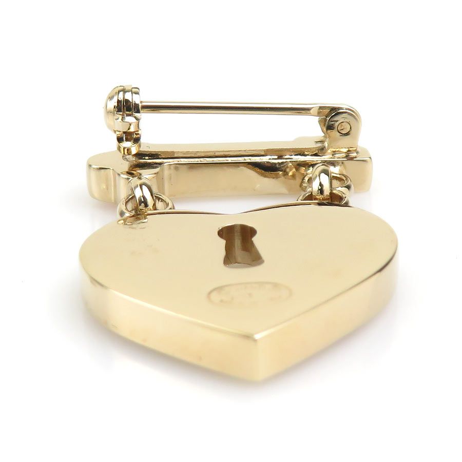 Chanel Brooch Heart Lock & — view 5