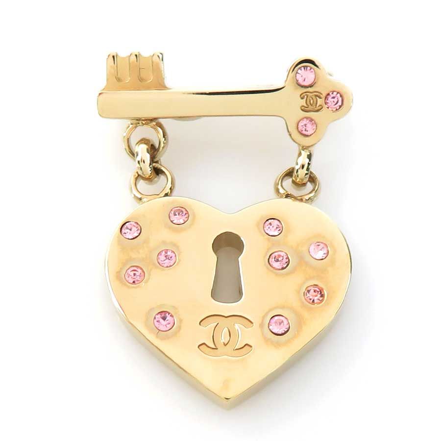 Chanel Brooch Heart Lock &